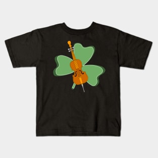 Shamrock Cello Kids T-Shirt